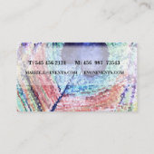 Carte de visite Art Abstrait plume de paon (Dos)