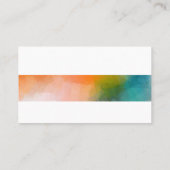 Carte De Visite Art Abstrait professionnel Créatif Moderne Plaine (Dos)