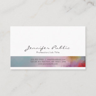 Carte De Visite Art Abstrait Professionnel Style moderne Artistiqu