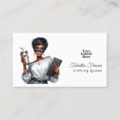 Carte De Visite Art africain américain de l'artisanat de la reine  (Devant)