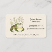 Carte De Visite Art animal rustique Amphibien Aquarelle Frog (Devant)