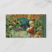 Carte De Visite Art antique du Père Noël (Dos)