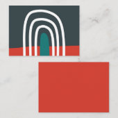 Carte De Visite Art arc-en-ciel à main (Devant / Derrière)