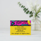 Carte De Visite Art Arc-en-ciel Abstrait Haute Mode Boutique Desig (Debout devant)