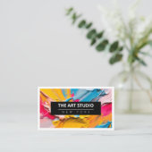 Carte De Visite Art Artiste Art Studio (Debout devant)