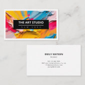 Carte De Visite Art Artiste Art Studio (Devant / Derrière)