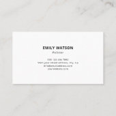 Carte De Visite Art Artiste Art Studio (Dos)