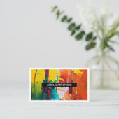 Carte De Visite Art Artiste Art Studio (Debout devant)