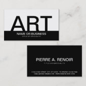 Carte De Visite ART audace (Devant / Derrière)