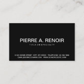 Carte De Visite ART audace (Dos)