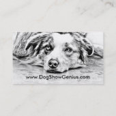 Carte De Visite Art australien de chien de berger (Dos)
