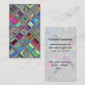 Carte De Visite Art brillant de mosaïque de Jewelee (Devant / Derrière)