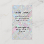 Carte De Visite Art brillant de mosaïque de Jewelee (Dos)