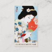 Carte De Visite Art classique japonais oriental frais de dame de (Dos)