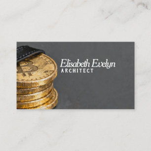 Carte De Visite Art conceptuel de crypto-monnaie