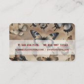 Carte De Visite Art de beaux papillons  (Dos)
