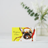 Carte De Visite Art de bouledogue français (Debout devant)