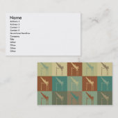 Carte De Visite Art de bruit de saut à la perche (Devant / Derrière)