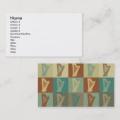 Carte De Visite Art de bruit d'harpe (Devant / Derrière)