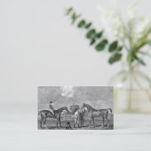 Carte De Visite Art de cru de chevaux de course (Debout devant)