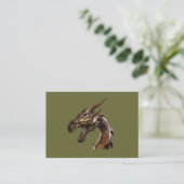 Carte De Visite Art de dragon abstrait moderne (Debout devant)
