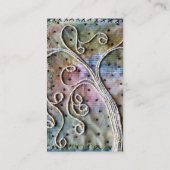 Carte De Visite Art de fibre - saule lunatique (Dos)