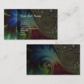 Carte De Visite Art de fractale de Joanie 50 (Devant / Derrière)