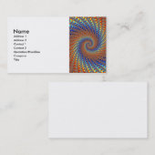 Carte De Visite Art de fractale de Monterey (Devant / Derrière)