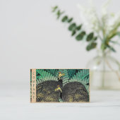 Carte De Visite Art de Japonais de feuille d'oiseau de shiro de (Debout devant)