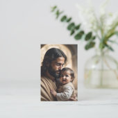 Carte De Visite art de Jésus (Debout devant)