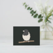 Carte De Visite Art de Junco à yeux noirs (Debout devant)