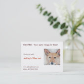 Carte De Visite Art de la fibre d'Ashley (Debout devant)