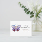 Carte De Visite Art de papillon d'aquarelle (Debout devant)