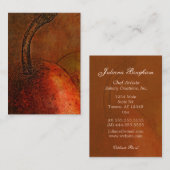 Carte De Visite Art de poire de Vieux Monde (Devant / Derrière)