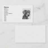 Carte De Visite Art de Weimaraner (Devant / Derrière)