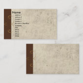 Carte De Visite Art déco (Devant / Derrière)