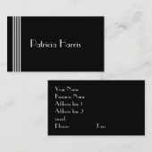 Carte De Visite Art déco (Devant / Derrière)