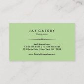 Carte De Visite Art déco classique/art Nouveau (Dos)