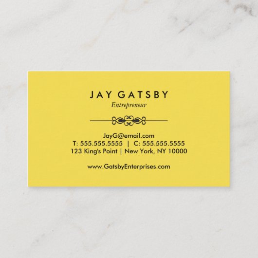 Carte De Visite Art déco classique/art Nouveau (Dos)