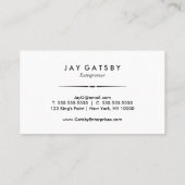 Carte De Visite Art déco classique/art Nouveau (Dos)