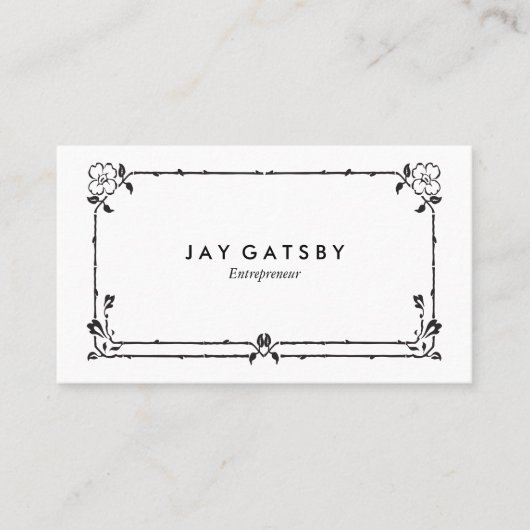 Carte De Visite Art déco classique/art Nouveau (Devant)