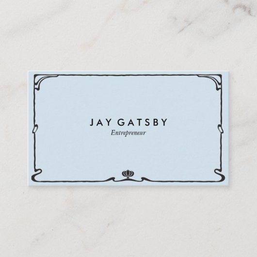 Carte De Visite Art déco classique/art Nouveau (Devant)