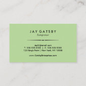 Carte De Visite Art déco classique/art Nouveau (Dos)