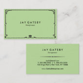 Carte De Visite Art déco classique/art Nouveau (Devant / Derrière)