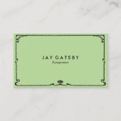 Carte De Visite Art déco classique/art Nouveau (Devant)