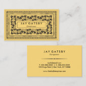 Carte De Visite Art déco classique/art Nouveau (Devant / Derrière)