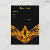 Carte de visite Art Déco jaune (Dos)