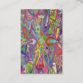 Carte De Visite Art déco moderne Multi-couleur Pour vêtements et d (Dos)