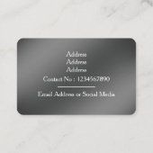 Carte De Visite Art Déco Monogram Gold Personal (Dos)