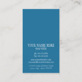 Carte De Visite Art Déco Nouveau Peacock Feather Moderne (Dos)